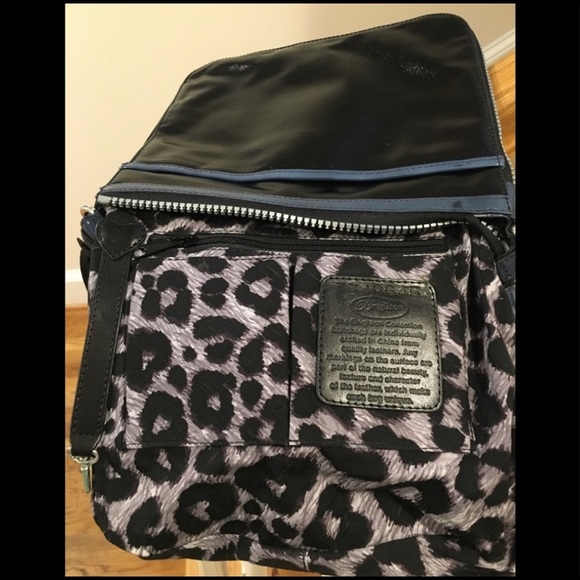 Brighton Limited Edition Patent Leather Black/Blue Bag - Picture 6 of 13